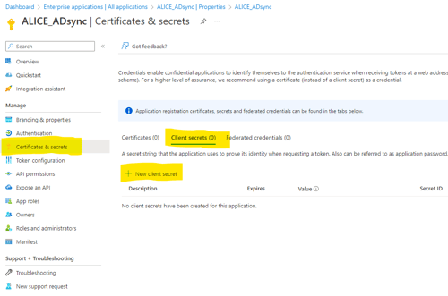 ALICE AD Sync Certifications