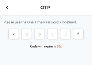 ALICE Mobile App OTP