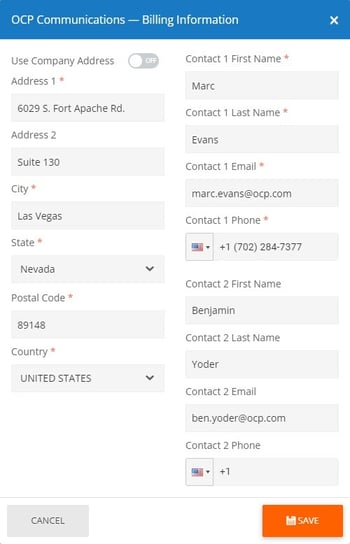 ALICE Portal Billing Information