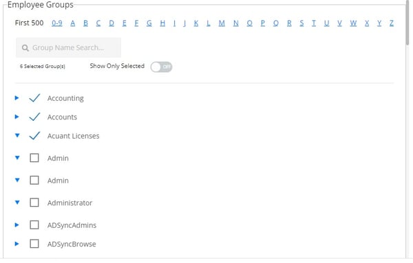 ALICE Portal Employee Groups