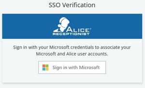 ALICE Portal SSO Verification