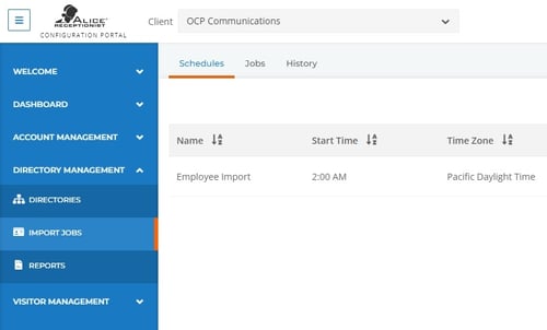 ALICE Portal Scheduled Jobs