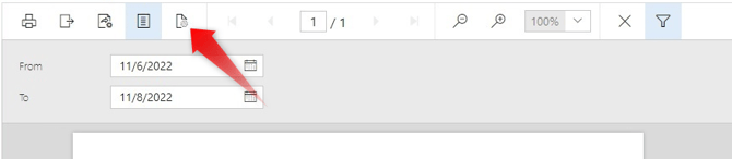 ALICE Reports Page Options