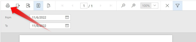 ALICE Reports Printer Icon