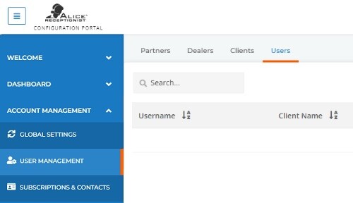 ALICE User Management Portal