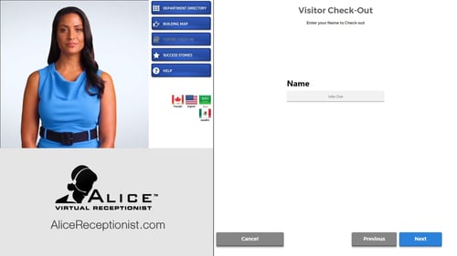ALIVE Visitor Check Out Name
