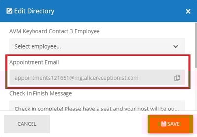 Appointment Email