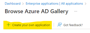 Browse Azure AD Gallery
