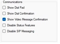Communications Settings