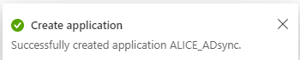 Create Application Azure AD Notification