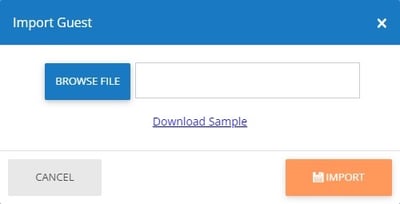 Directory Portal Import Guest List Pop Up