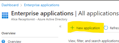 Enterprise Applications New Application