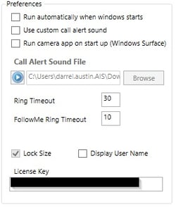 General Settings Preferences