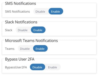 Global Site Settings Integrations