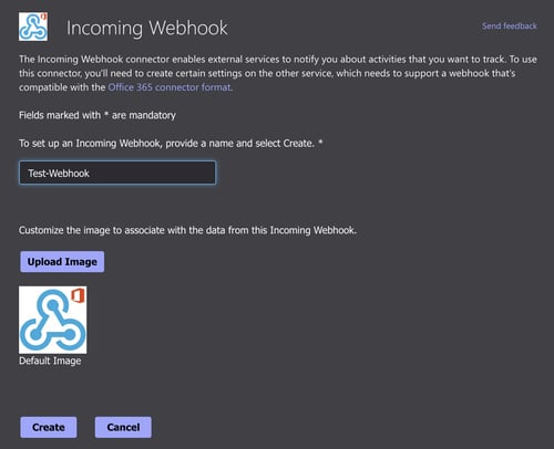 Incoming Webhook Configuration 2