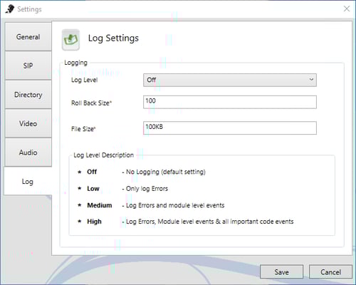Log Tab
