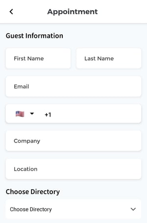 Mobile App Appointment Create New Appointment