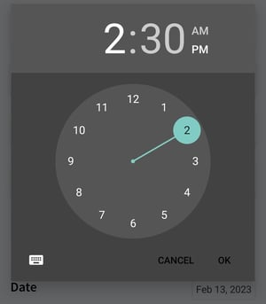 Mobile App Appointment Reschedule Time