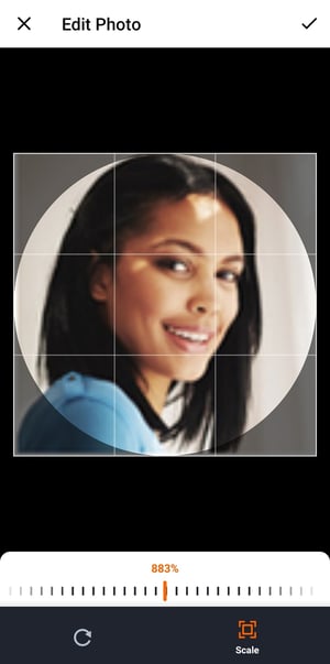 Mobile App Profile Profile Picture Edit