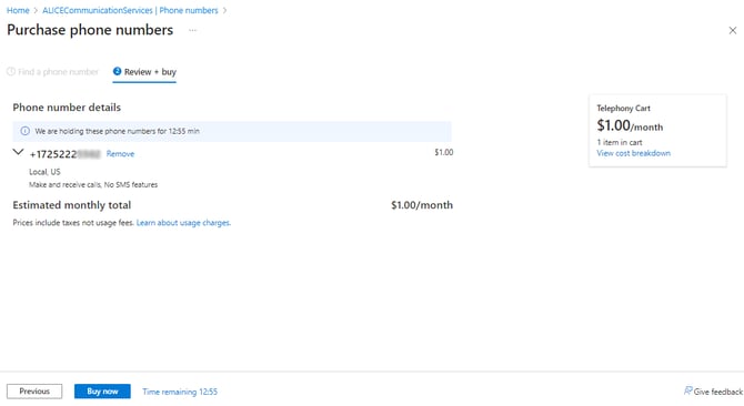 Purchase Phone Number 2