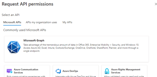 Request API Permissions