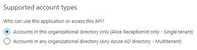 Supported Account Types
