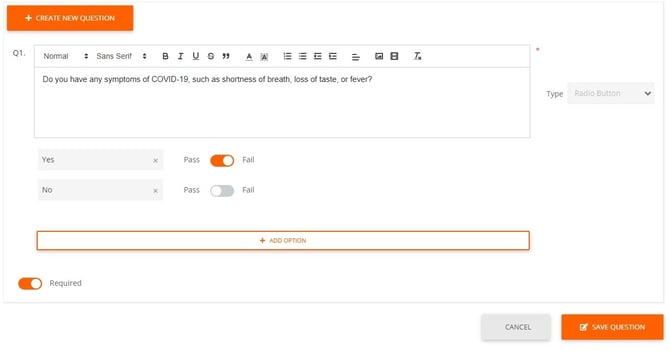 Survey Builder Example