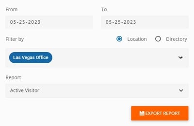 Visitor Export to CSV Fields