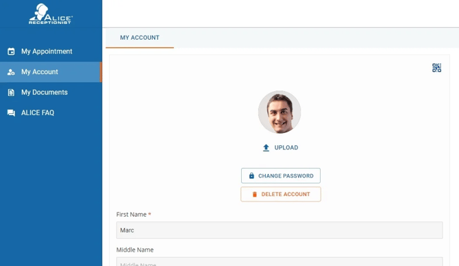 visitor portal account